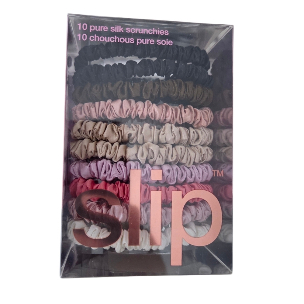 Slip Silk Hair Scrunchies - Elegant Multicolor Set - Picture 10 of 12